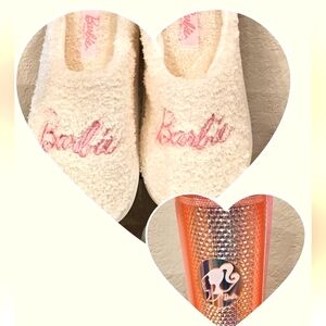MATTEL Barbie Slippers & Tumbler